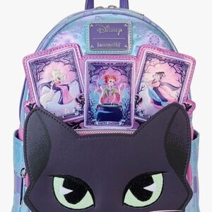 Loungefly Hocus Pocus Tarot Card Binx Iridescent Mini Backpack NWT